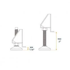 POWERTEC Heavy-Duty Leveler Legs with Lock Nuts (4-Pack) 13 POWERTEC Heavy-Duty Leveler Legs with Lock Nuts (4-Pack) -Cheap POWERTEC Store powertec specialty power tool accessories 71136 1f 1000