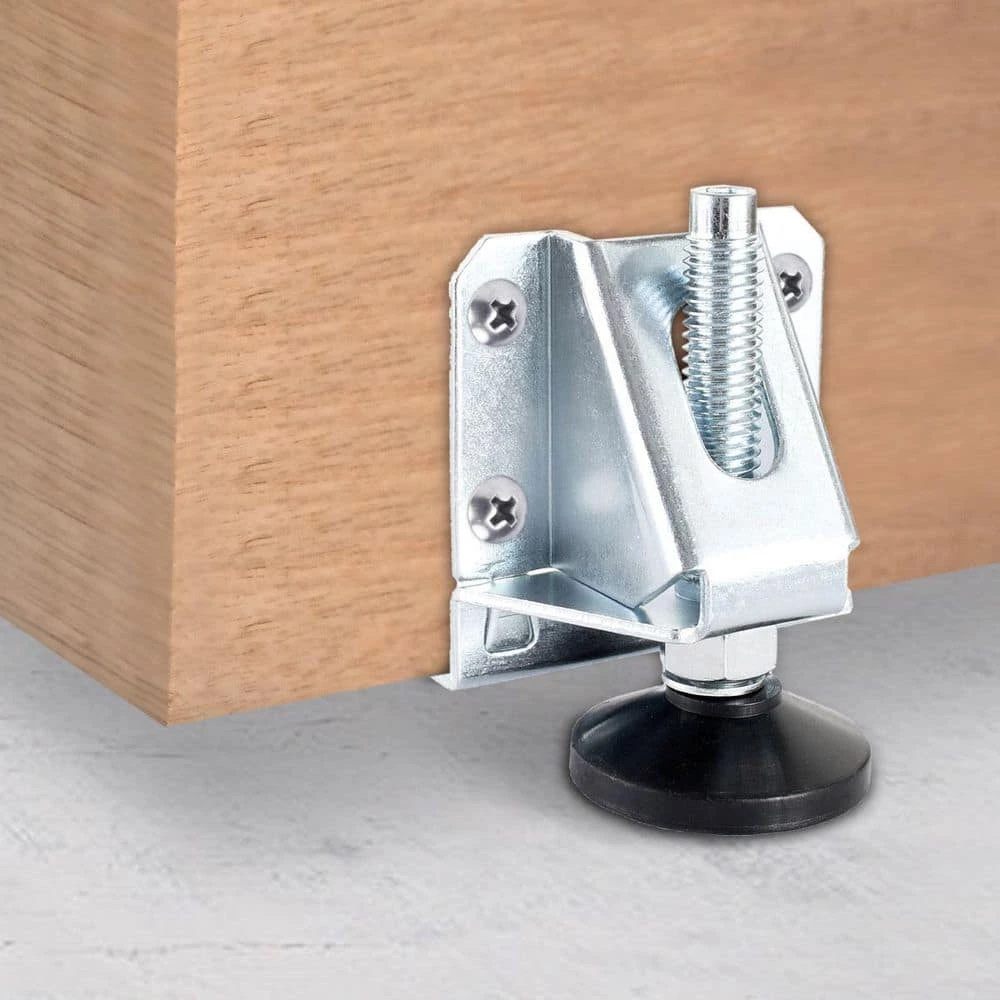 POWERTEC Heavy-Duty Leveler Legs with Lock Nuts (4-Pack) 4 POWERTEC Heavy-Duty Leveler Legs with Lock Nuts (4-Pack) - Image 2