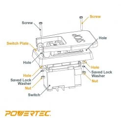 POWERTEC 110-Volt/220-Volt Paddle Switch with Single Gang Box Screws Installation Hardware Kit 13 POWERTEC 110-Volt/220-Volt Paddle Switch with Single Gang Box Screws Installation Hardware Kit -Cheap POWERTEC Store powertec specialty power tool accessories 71651 44 1000