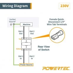 POWERTEC Safety Paddle Switch - Dual Voltage 125/250v Smart Switch for Table Saw and Power Tool Safe Guard 13 POWERTEC Safety Paddle Switch - Dual Voltage 125/250v Smart Switch for Table Saw and Power Tool Safe Guard -Cheap POWERTEC Store powertec specialty power tool accessories 71672 fa 1000