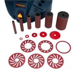 POWERTEC 2.6 Amp Benchtop Oscillating Spindle Sander with 14 in. Dia Cast Iron Table -Cheap POWERTEC Store powertec spindle sanders os1400 76 1000
