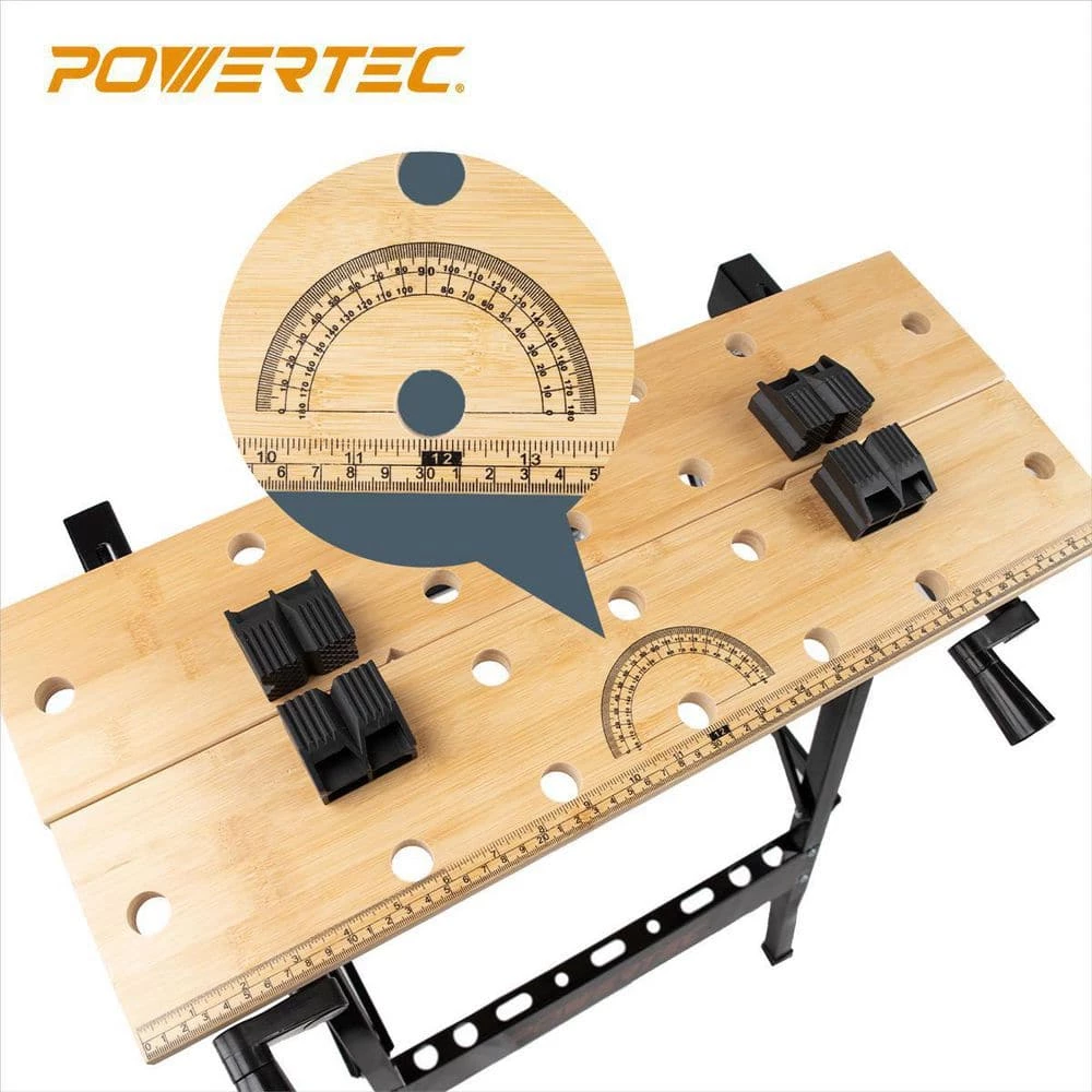 POWERTEC Workbench with Bamboo Top 7 POWERTEC Workbench with Bamboo Top - Image 5
