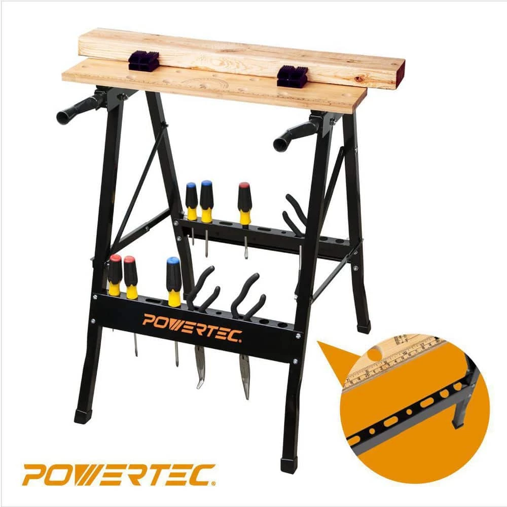 POWERTEC Workbench with Bamboo Top 8 POWERTEC Workbench with Bamboo Top - Image 6