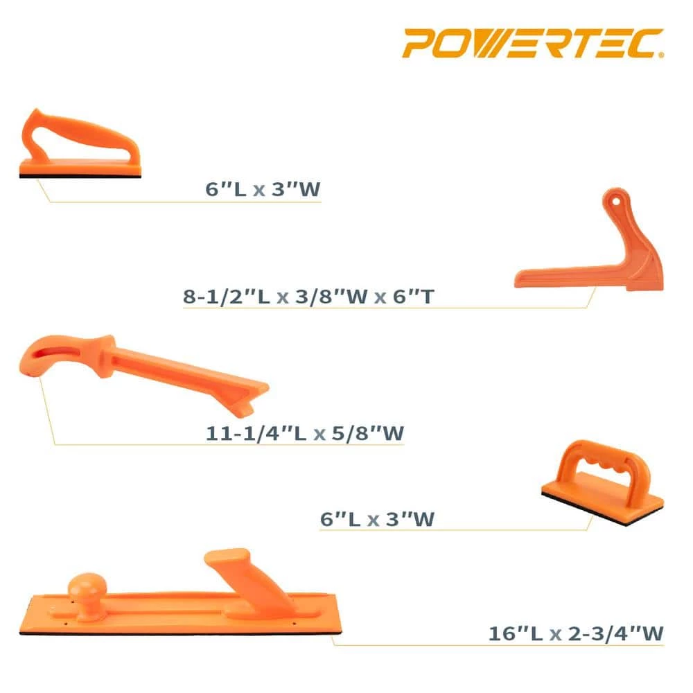 POWERTEC Plastic Safety Push Block and Stick Set (5-Piece) 9 POWERTEC Plastic Safety Push Block and Stick Set (5-Piece) - Image 7